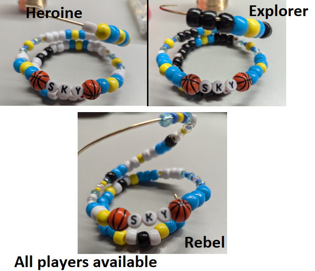 Custom Pick-A-Player WNBA Jersey Bracelet bangle bracelet