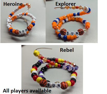 Custom Pick-A-Player WNBA Jersey Bracelet bangle bracelet