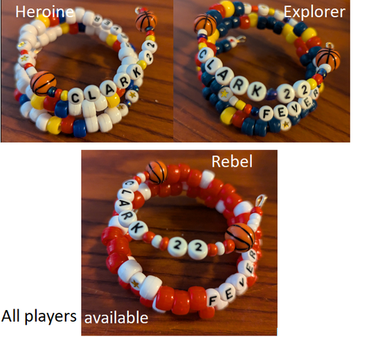 Custom Pick-A-Player WNBA Jersey Bracelet bangle bracelet