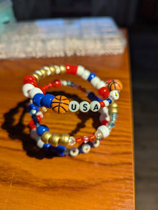 Team USA Basketball Team Fanship Spangle™ bangle bracelet